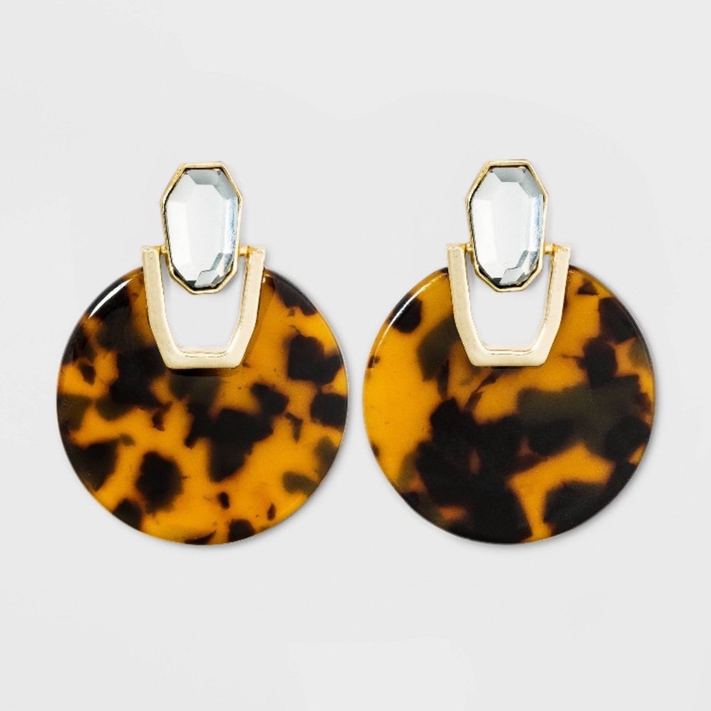 Acrylic statement earrings BRAND NEW